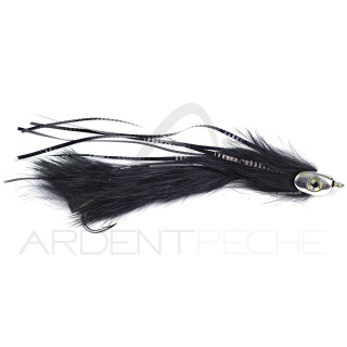 Mouche streamer brochet sandre STS RH Black 3/0
