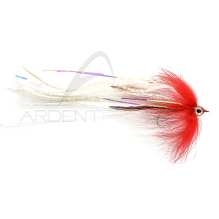 Mouche brochet Pike red white 6/0