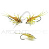 Mouche réaliste Mayfly nymphe Jaune